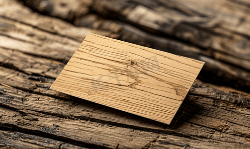 企业背景纹理摄影照片_名片上的木质实木或天然木材是帕罗塔