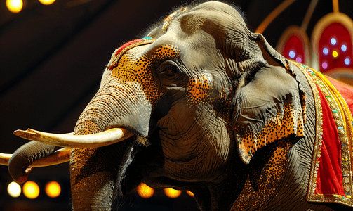 马戏团大象细节