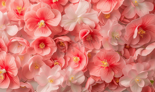 粉色秋海棠花花卉图案的封面照片