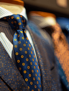 意大利制造的丝绸领带展出