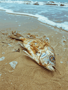 海滩上的死鱼