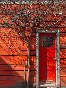红色的信箱摄影照片_剑桥的英语电话红色小屋