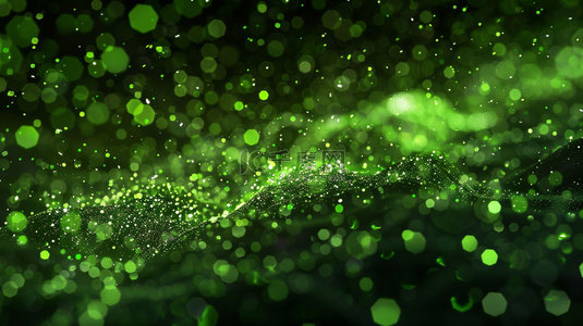 绿色粉末微粒合成创意素材背景