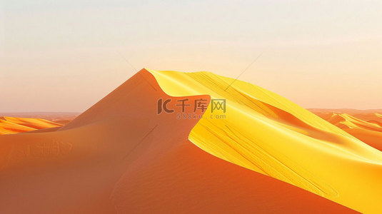 沙漠枯树背景图片_沙漠沙丘简约合成创意素材背景