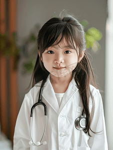 小亚洲女孩假扮医生