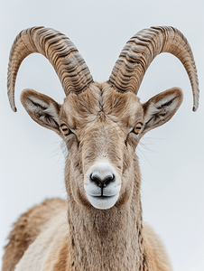 公园手五羊绘摄影照片_鹿羱羊长角羊斯坦博克