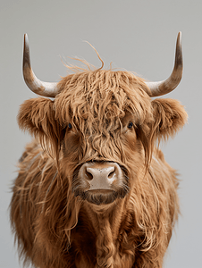 高地苏格兰毛牛牦牛细节