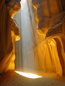 上部摄影照片_羚羊峡谷景观与光线