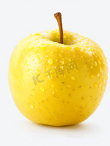 五四核心摄影照片_金色美味苹果的核心
