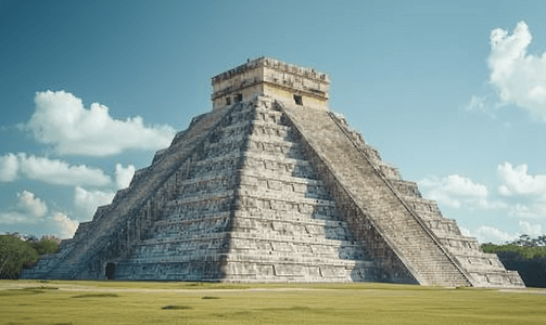 奇琴伊察的库库尔坎神庙又名墨西哥尤卡坦半岛的库库尔坎金字塔