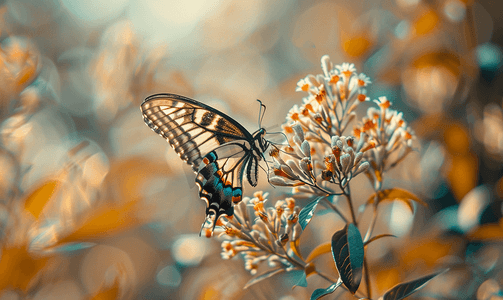 蝴蝶在吃花
