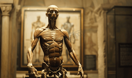 康提医学展览中的列奥纳多达芬奇解剖艺术