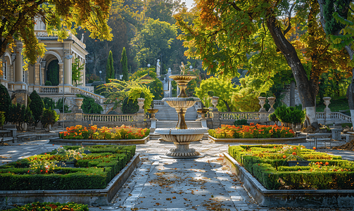 克里米亚马桑德拉宫花园