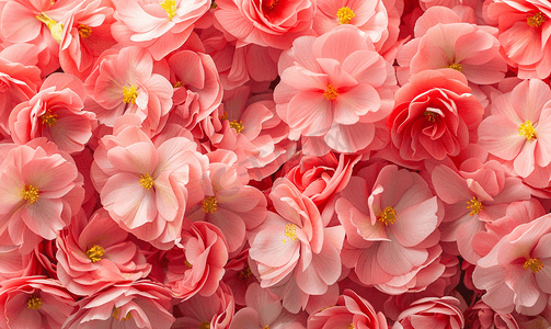 粉色秋海棠花花卉图案的封面照片