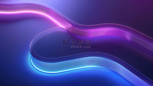 紫色数码背景图片_618蓝紫色数码科技直播间背景