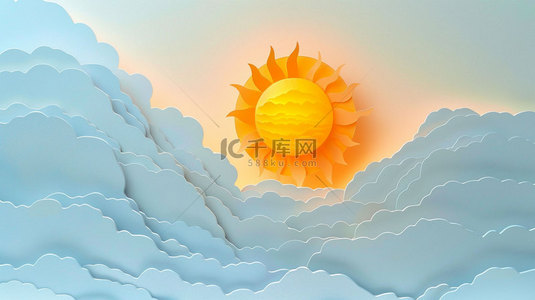 太阳云层模型合成创意素材背景