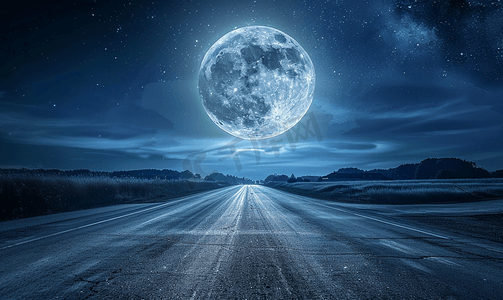 月光洒满高速公路