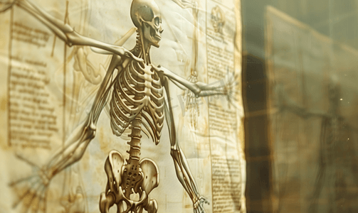 康提医学展览中的列奥纳多达芬奇解剖艺术