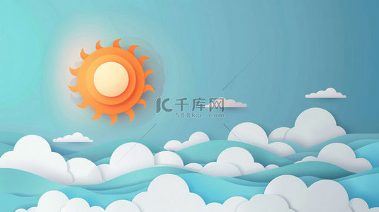 太阳gif背景图片_太阳云层模型合成创意素材背景