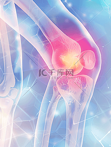 癌症治疗手段背景图片_膝盖挫伤的碘网格画