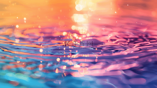 艺术水光背景图片_彩色彩光纹理艺术风格水滴的商务背景
