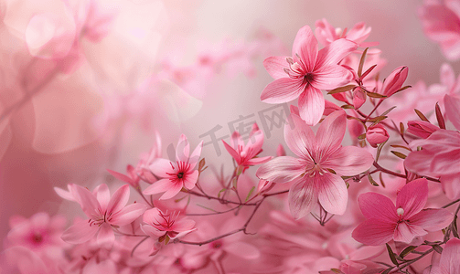 粉红色的花朵粉红色的背景