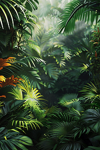 雨林热带植物摄影图照片