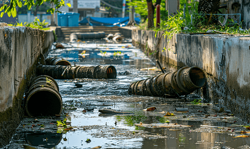 运河污水泰国脏水