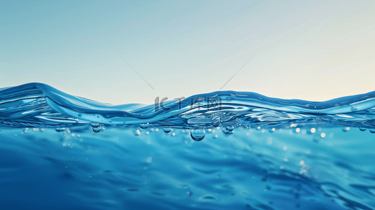 清新浅绿背景背景图片_蓝色海面海水海浪风景的背景