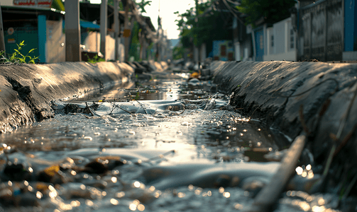 运河污水泰国脏水