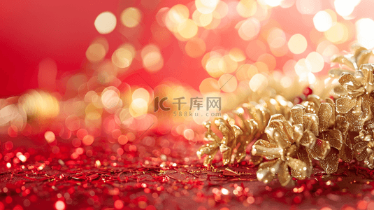 场景金色背景图片_红色喜庆中式场景布置的背景