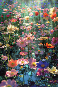雏菊花朵摄影图照片写实