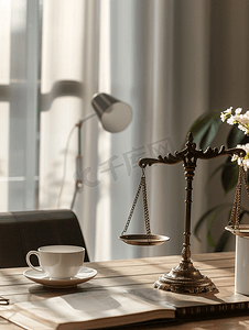 正义和法律概念律师工作场所