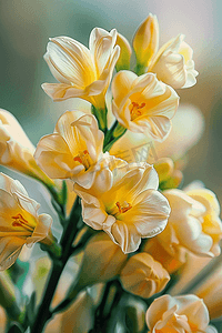 黄色盛开花朵摄影图写真