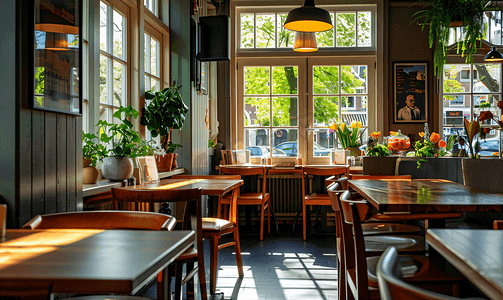 荷兰小镇赫斯登的餐厅