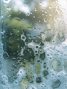 肥皂泡沫在窗玻璃清洗概念中的应用