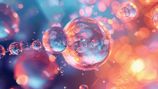 水晶球背景图片_彩色水晶球晶莹剔透艺术背景
