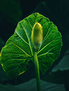 花园里盛开的象耳