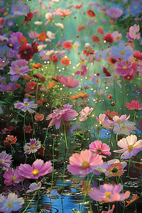 花朵照片写实雏菊摄影图