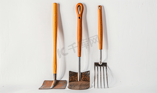 铲叉和耙子园艺工具