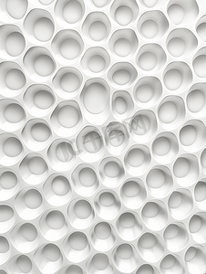 装饰小简单的摄影照片_六角形圆圈网格的抽象无缝白色塑料图案