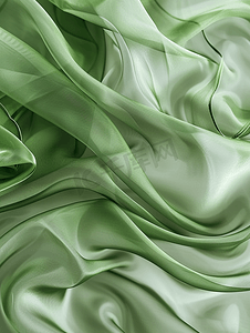 长丝摄影照片_背景灰绿色透明丝织物