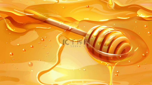 蜂蜜适量背景图片_黄色粘稠蜂蜜的背景