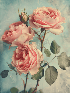 纹理玫瑰摄影照片_玫瑰的复古照片