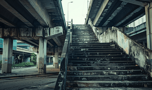 楼梯街道立交桥泰国肮脏