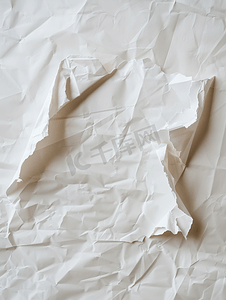 记事本设计摄影照片_皱巴巴的白纸上隔离的数学撕纸