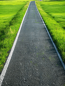 千库绿色摄影照片_绿色草坪中间的跑步路