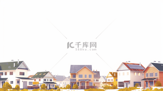 房屋建筑背景图片_绘画房屋建筑村庄的背景