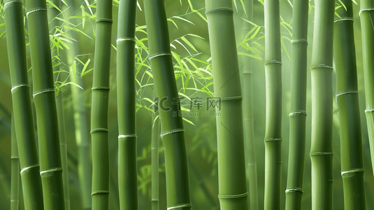 绿色简约清新竹子竹林风景树叶的背景