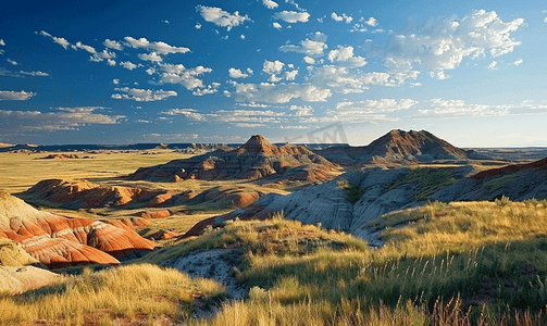 北达科他州风景秀丽的高原